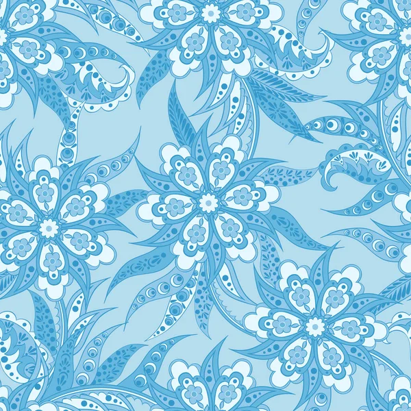 花のシームレスなパターン ベクトル背景 — ストックベクタ
