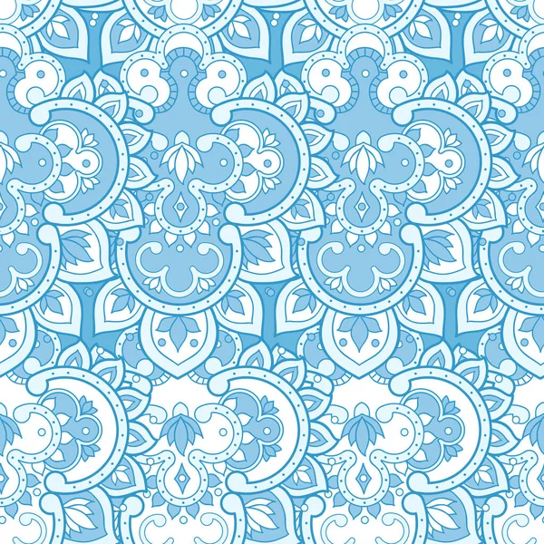 Patrón Indio Sin Costuras Colorido Ornamento Étnico Vector Fondo Vintage — Archivo Imágenes Vectoriales