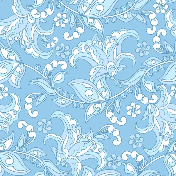 Motif Floral Sans Couture Fond Vectoriel Vintage — Image vectorielle