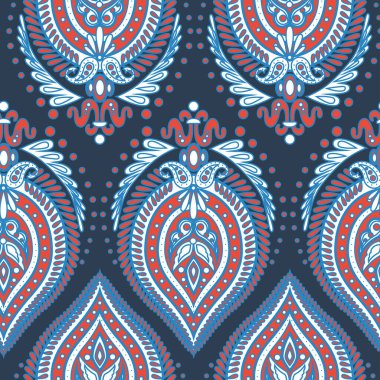 Paisley biçimi kusursuz vektör deseni