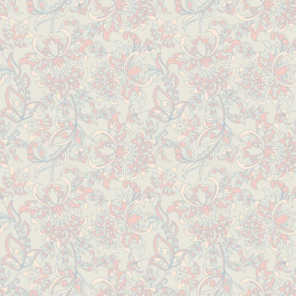 Floral Διανυσματική Απεικόνιση Φόντο Damask — Διανυσματικό Αρχείο