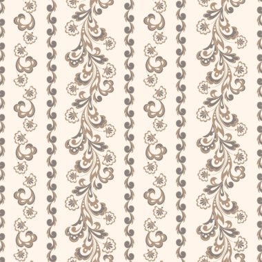 Çizgisiz çiçekli bir geçmişi var. Duvar kağıdı vektör illüstrasyonu