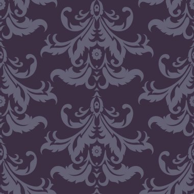 Vektör Barok çiçek deseni. Klasik çiçek süsü. Duvar kağıtları, tekstil, kumaş için klasik doku