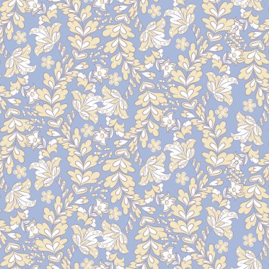 Çiçeksiz vektör deseni. Renkli Arkaplan