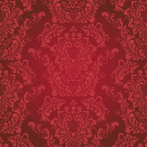 Nahtloser Vintage Vektor Hintergrund Vector Florale Tapete Barocken Stil Muster — Stockvektor