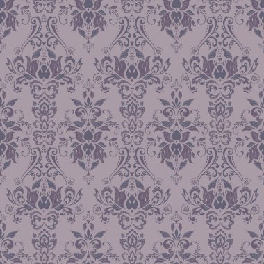 Vektör Barok çiçek deseni. Klasik çiçek süsü. Duvar kağıtları, tekstil, kumaş için klasik doku