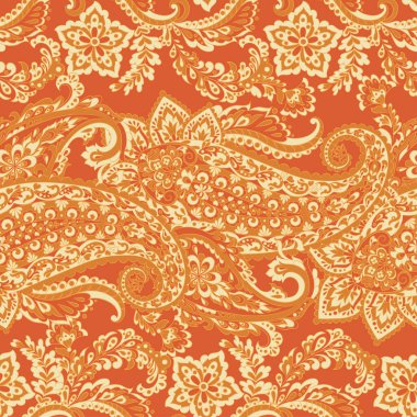 Şal desensiz vektör deseni. Çiçek mahsulü arka plan