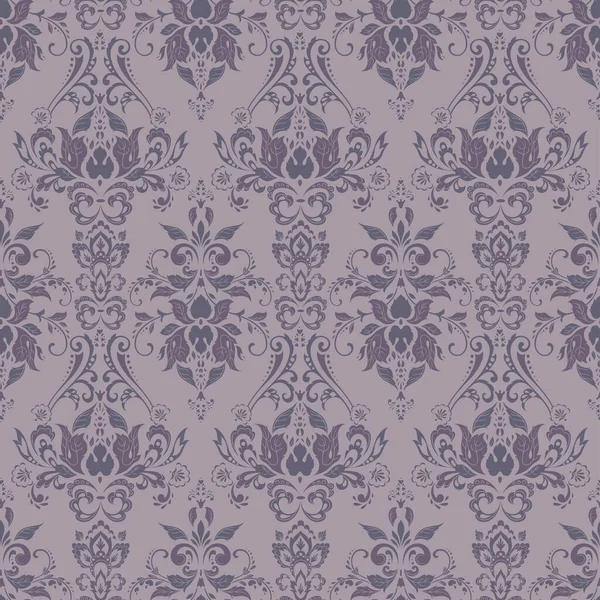 Vector Patrón Floral Barroco Adorno Floral Clásico Textura Vintage Para — Vector de stock