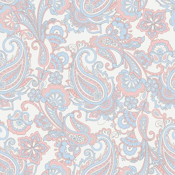 Ornate Damasthintergrund Paisley Nahtloses Muster — Stockvektor