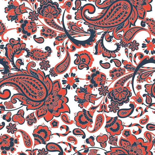 Paisley Çiçek Doğulu Etnik Düzen. Kusursuz Arap süsü. Hint kumaşlarının süsleme motifleri