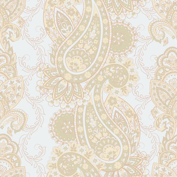 Damas Style Paisley Motif Floral Sans Couture — Image vectorielle