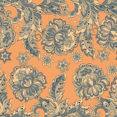 Folklorik Batik vektör süsü. Etnik Çiçeksiz desen.