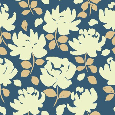 Çiçeksiz desen. vektör arkaplanı