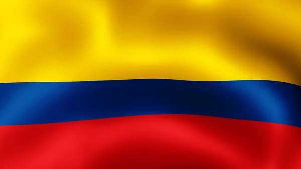 Rendering Ecuadors Flagga Fladdrande Vinden Det Olikt Arrangerar Gradvis Rörelsen — Stockfoto