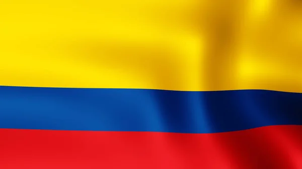 Darstellung Flagge Ecuadors Die Wind Flattert Sind Verschiedene Phasen Der — Stockfoto