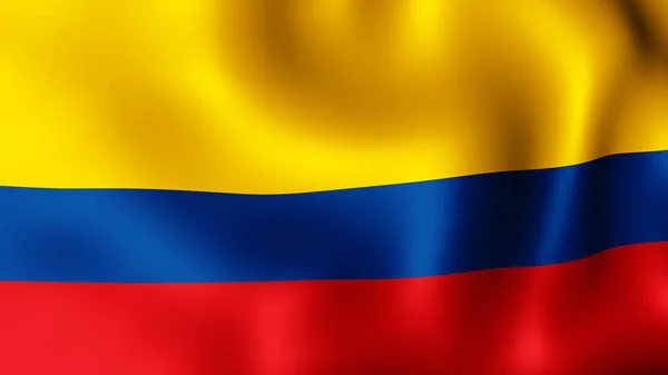 Renderização Bandeira Equador Tremer Vento São Fases Diferentes Bandeira Close — Fotografia de Stock