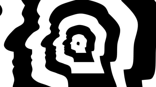 Abstract Symbol Boris Johnson Left Profile Rendering Seamless Looping Animation Stock Video C Lvv 287950956