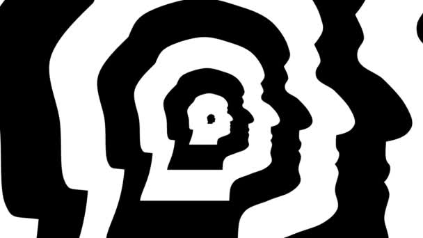 Abstract Symbol Boris Johnson Right Profile Rendering Seamless Looping Animation Stock Video C Lvv 287953750