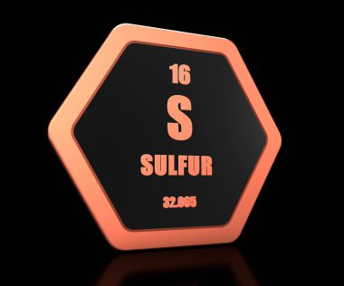 Kükürt kimyasal element periyodik tablo sembolü