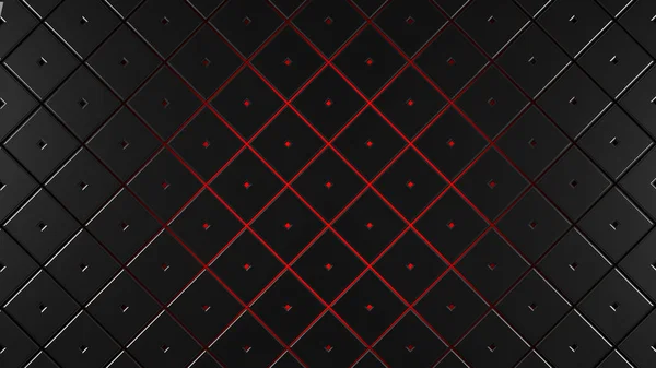 Graue Und Rote Quadrate Moderne Hintergrundillustration — Stockfoto