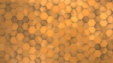 Bokeh modern çizim, 3d ile turuncu arka plan render