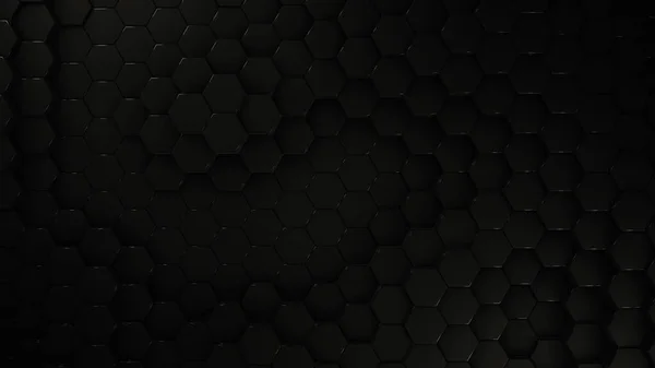 Carbon Chrome Hexagon Modern Background Render Illustration — Stock Photo, Image