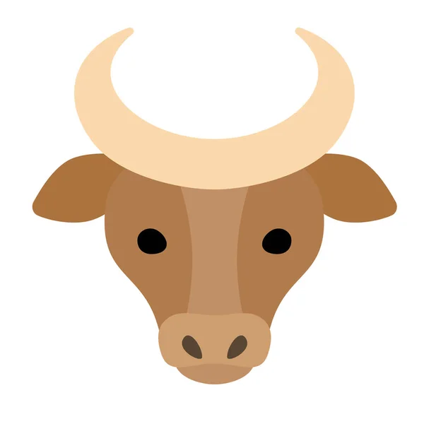 Illustration Einer Einfachen Kuh — Stockvektor