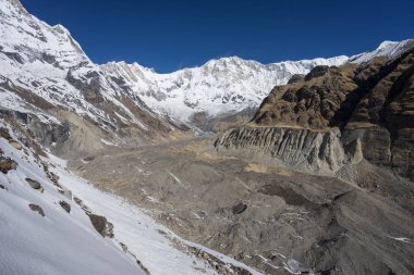 Annapurna dağ görünümü Abc, Pokhara, Nepal, Asya