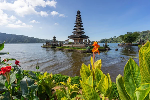 Pura Ulun Danu Bratan Templo Marco Ilha Bali Indonésia Ásia — Fotografia de Stock