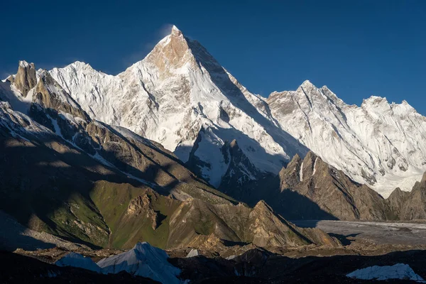 Pico Montaña Masherbrum Cordillera Inb Karakoram Pakistán Asia — Foto de Stock
