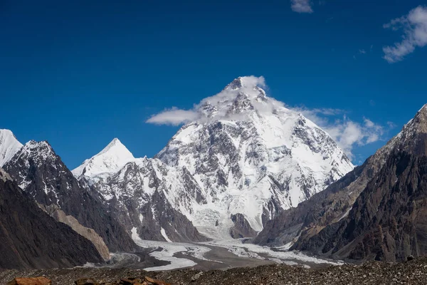 K2 dağ tepe, ikinci en yüksek dağ tepe dünya, K2 trek, Pakistan, Asya