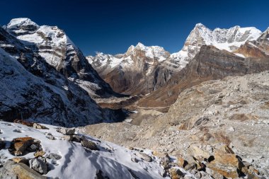 Himalayalar mounatin manzara Mewra La üzerinden geçmek, Everest bölgesi, Nepal, Asya