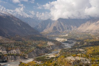 Autumn season in Hunza valley, Gilgit Baltistan, Pakistan, Asia clipart