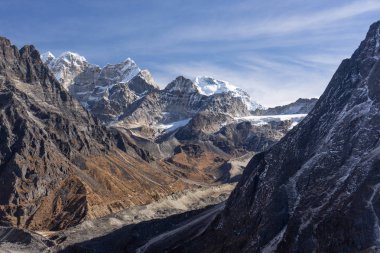 Himalaya dağ silsilesi Mera bölge, Nepal, Asya