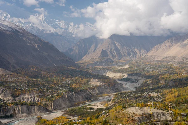 Sonbahar sezonu Hunza Vadisi, Gilgit Baltistan, Pakistan, Asya
