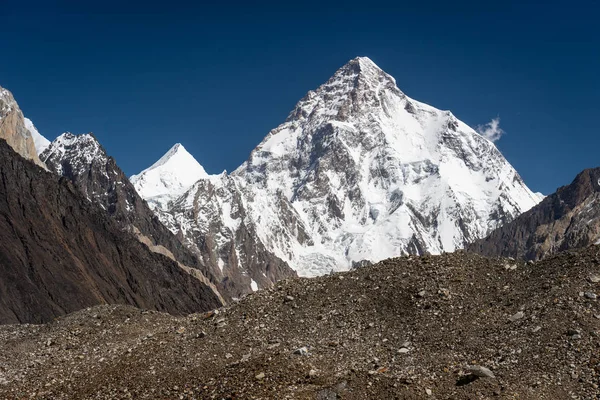 Dağ Tepe Ikinci Dünya Karakurum Aralığında Pakistan Asya Nın Yüksek — Stok fotoğraf