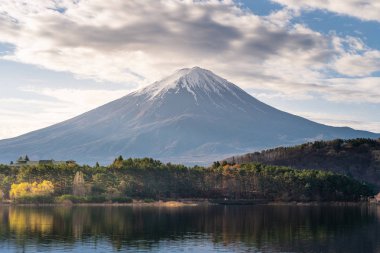 Fujisan volkan dağ, güzel bir sabah, Asya Japonya'nın en yüksek Dağı