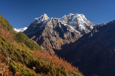 Mera zirve, en yüksek trekking Zirvesi Everest bölgesinde, Himalaya dağ, Nepal, Asya
