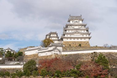 Himeji Kalesi, bir tepenin Japon Kalesi Himeji city, Japonya, Asya'da karmaşık