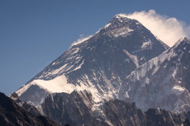 Everest dağ tepe, Himalaya Dağları aralığı, Nepal, Asya dünyanın en yüksek zirvesi