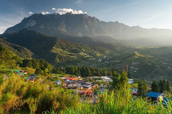 Kinabalu mountain peak, highest peak in Malaysia in a morning su