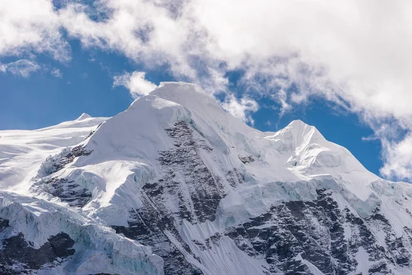 Vrchol Mera Nejvyšší Turistický Vrchol Regionu Everest Nebo Khumbu Pohoří Stock Obrázky