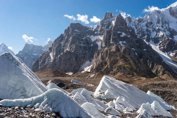 Krásné Hory Ledovec Karakoram Pohoří Rozsah Trekking Trasy Severním Pákistánu Stock Snímky