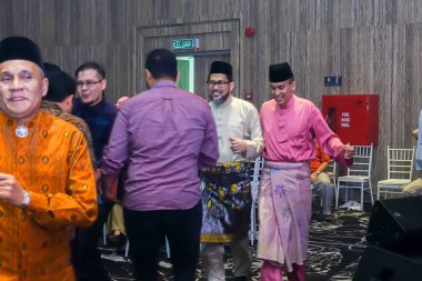 Kuala Lumpur, 7 Temmuz 2018. Neşeli unidentify insanlar veya kalabalık kadrolu/Kuala Lumpur bir Asya Düğün caremony kutluyor.