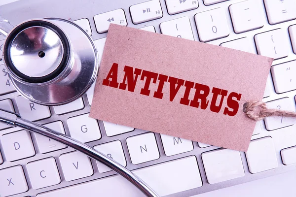 Healthcare and medicine or computer antivirus protection and repair maintenance service concept