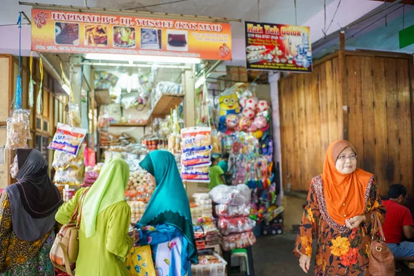 Kelantan Malaysia Oktober 2018 Säljaren Och Interiör Miljö Siti Khadijah — Stockfoto