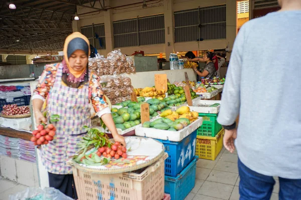 Kelantan Malaysia Oktober 2018 Säljaren Och Interiör Miljö Siti Khadijah — Stockfoto