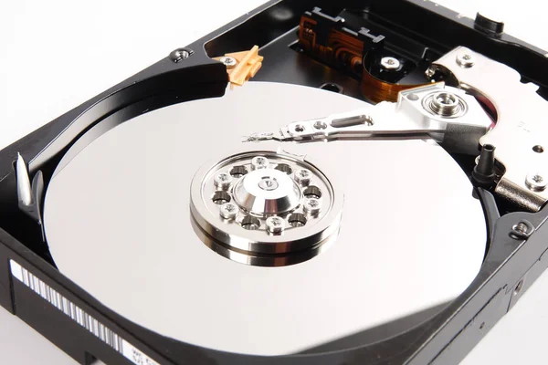 Disco Rigido Hdd Isolato Bianco — Foto Stock