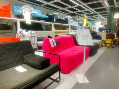 Kuala Lumpur, Malezya-5 Nisan 2019: IKEA Store Kuala Lumpur. IKEA dünyanın en büyük mobilya perakendeci ve mobilya montajı için hazır satıyor. 1943 yılında Isveç 'te kuruldu.