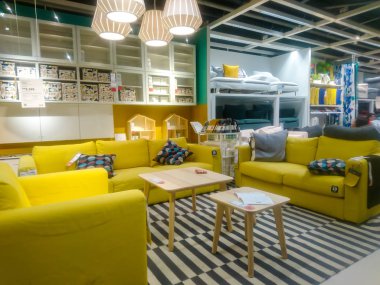 Kuala Lumpur, Malezya-5 Nisan 2019: IKEA Store Kuala Lumpur. IKEA dünyanın en büyük mobilya perakendeci ve mobilya montajı için hazır satıyor. 1943 yılında Isveç 'te kuruldu.